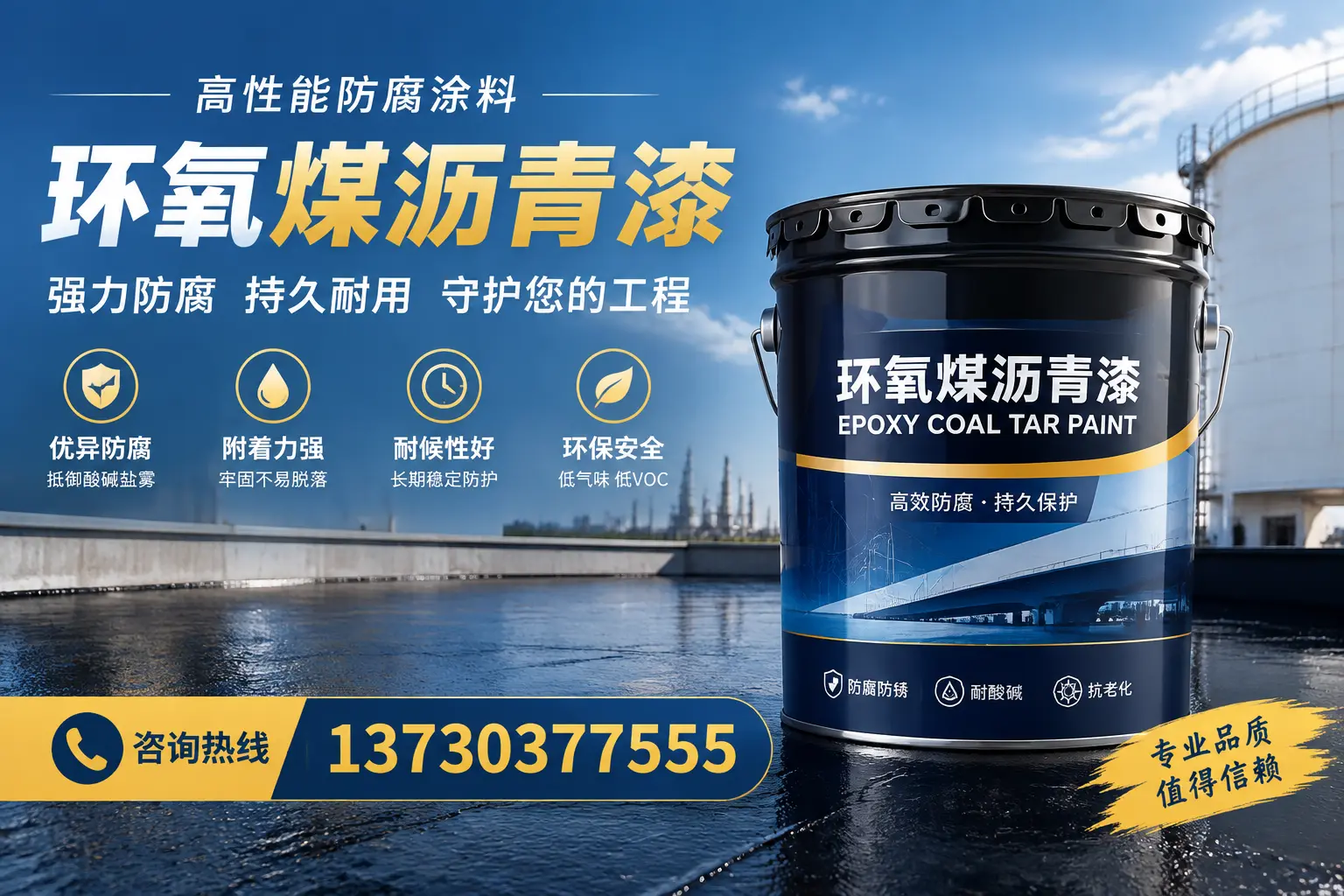 环氧煤沥青漆的耐久性分析，适合复兴的使用场景